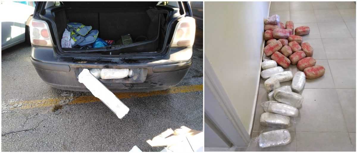 Συνελήφθησαν δύο αλλοδαποί, στη Σαγιάδα Θεσπρωτίας, οι οποίοι μετέφεραν πάνω από 18 κιλά κάνναβης