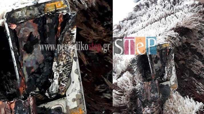 Φωτιά και τραυματισμός από έκρηξη κινητού σε χωριό του δήμου Σουλίου!!