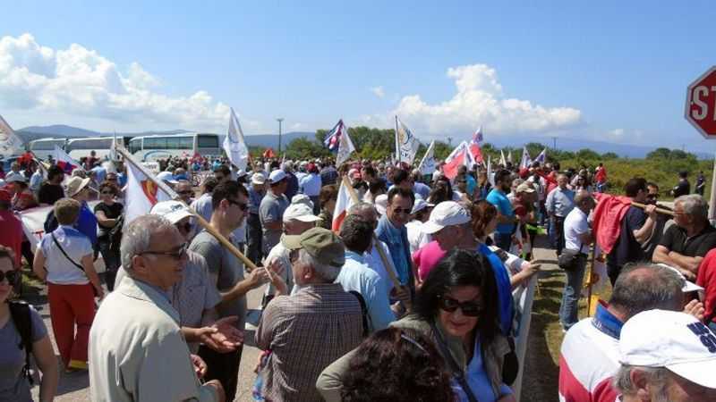 Μαζική και μαχητική η αντιιμπεριαλιστική κινητοποίηση στη Βάση του Ακτίου (Βίντεο)