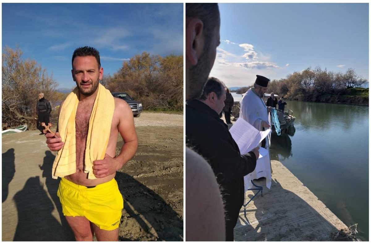 Με λαμπρότητα και τσουχτερό κρύο, τελέστηκε ο αγιασμός των υδάτων στην Κόπραινα στον δήμο Νικολάου Σκουφά Άρτας