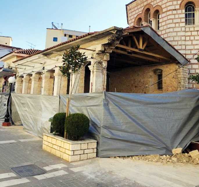 Άρτα: Βρεθηκε ακέφαλος σκελετός στα θεμέλια των διατηρητέων μπροστά από τον Άγιο Δημήτριο