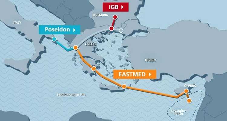 Στην «Ομπρέλα 2» μεταξύ Πέρδικας και Αγιάς θα καταλήξει ο αγωγός φυσικού αερίου East Med