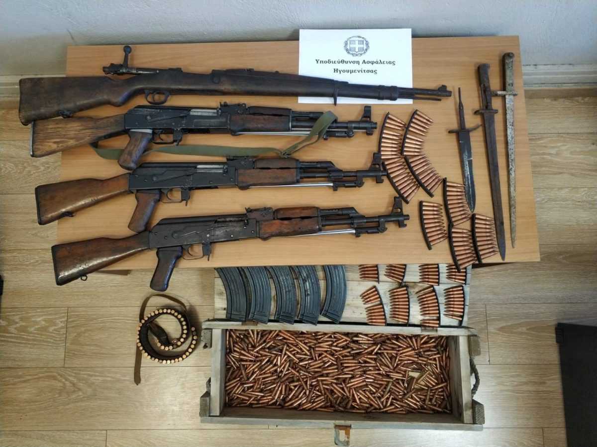 Έκτακτο: Βρέθηκε Βαρύς οπλισμός σε σπίτι σε χωριό της Θεσπρωτίας