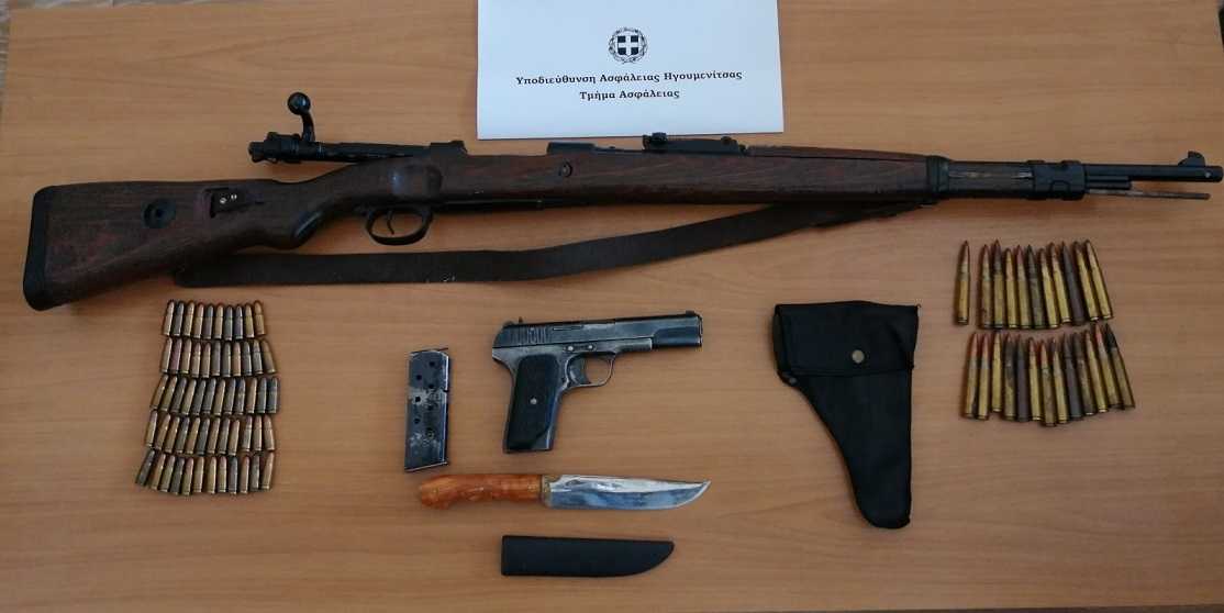 Συνελήφθη για παράνομη οπλοκατοχή στην Ηγουμενίτσα