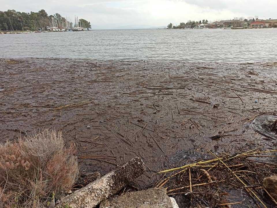Πρέβεζα: Οι βροχοπτώσεις δημιούργησαν “φράχτη” από λάσπη και φερτά υλικά στην  παράκτια ζώνη