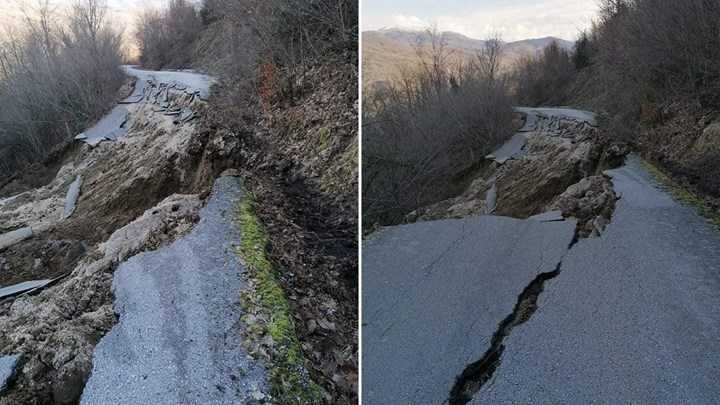 Ζαγόρι: Καταστράφηκε ολοσχερώς ο δρόμος στον Καλουτά
