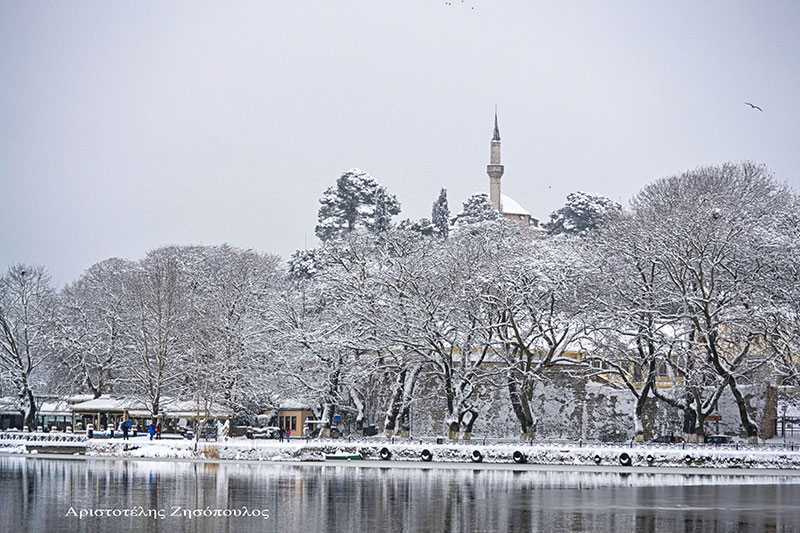 Ασθενής χιονόπτωση στο λεκανοπέδιο και στην πόλη των Ιωαννίνων