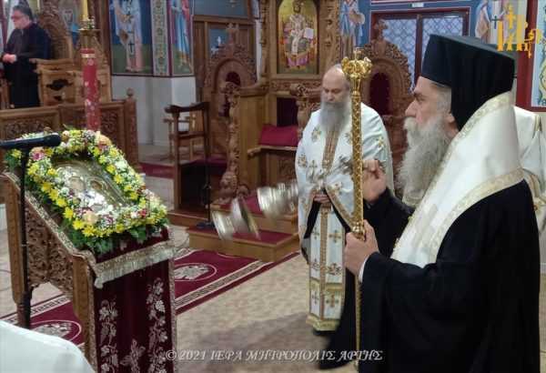 Άρτα: Στον Ιερό Ναό του Αγίου Μαξίμου του Γραικού στην, τελέστηκε η ακολουθία της Α’ Στάσης των Χαιρετισμών