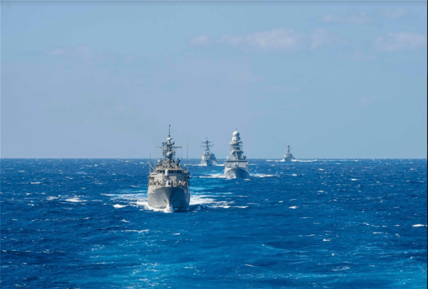 Ελληνοαμερικανικές ασκήσεις στη Μεσόγειο: Η φρεγάτα ΨΑΡΑ συνοδεύει το αεροπλανοφόρο Αϊζενχάουερ