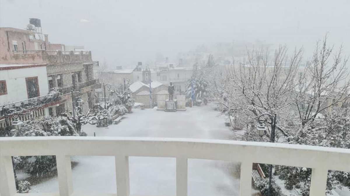 Χιόνια και παγωνιά στα ορεινά των Ιωαννίνων και της Άρτας