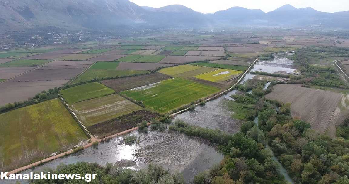 700 στρεμμάτων αδυνατούν να καλλιεργηθούν στη πεδιάδα Φαναρίου – Ο Αχέροντας έχει δημιουργήσει δεύτερη κοίτη μέσα στα χωράφια