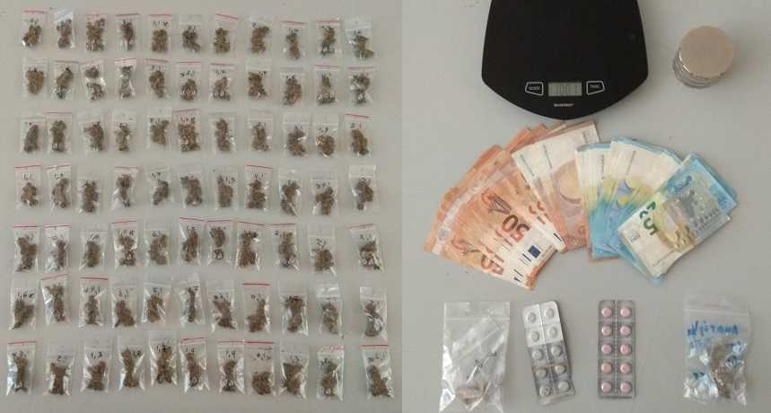 Σύλληψη δύο ατόμων σε δύο διαφορετικές περιπτώσεις για διακίνηση ναρκωτικών στα Ιωάννινα