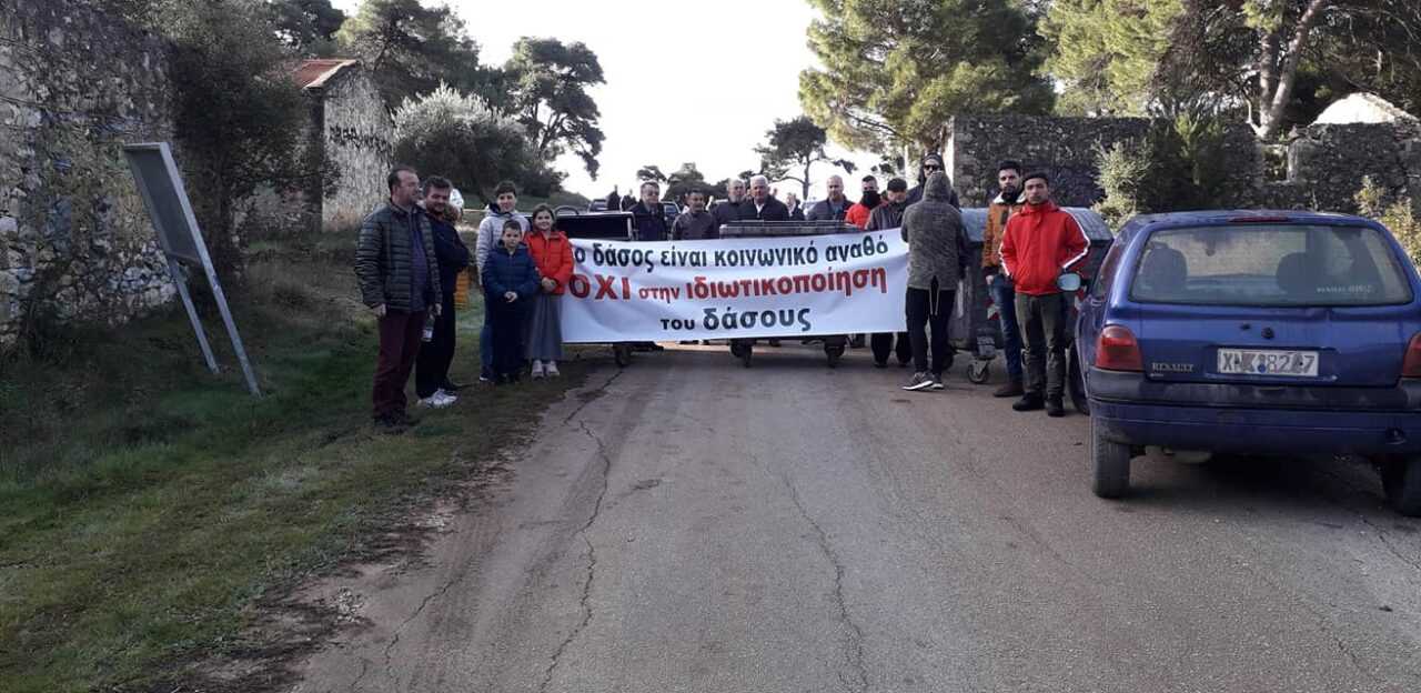 Και νέος ξεσηκωμός για το δάσος της Βαλανιδορράχης από 11 προέδρους τοπικών κοινοτήτων και 430 κατοίκων της περιοχής  