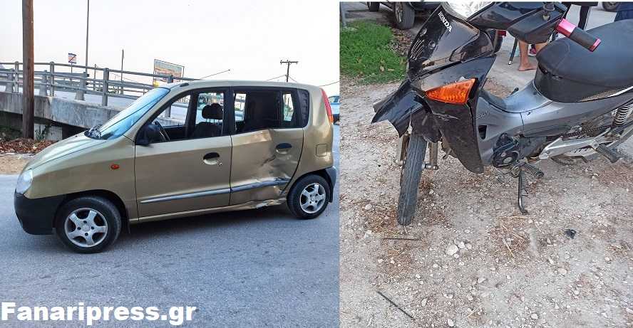 Τροχαίο ατύχημα στην Γλυκή Θεσπρωτίας –  Συγκρούστηκε μηχανάκι με αυτοκίνητο