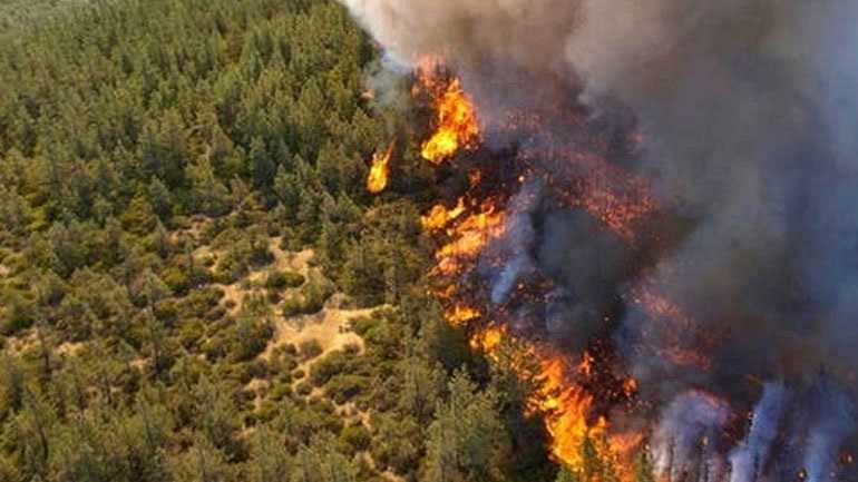 Ιωάννινα: Σε εξέλιξη η φωτιά στην πίσω πλευρά του Μιτσικελίου