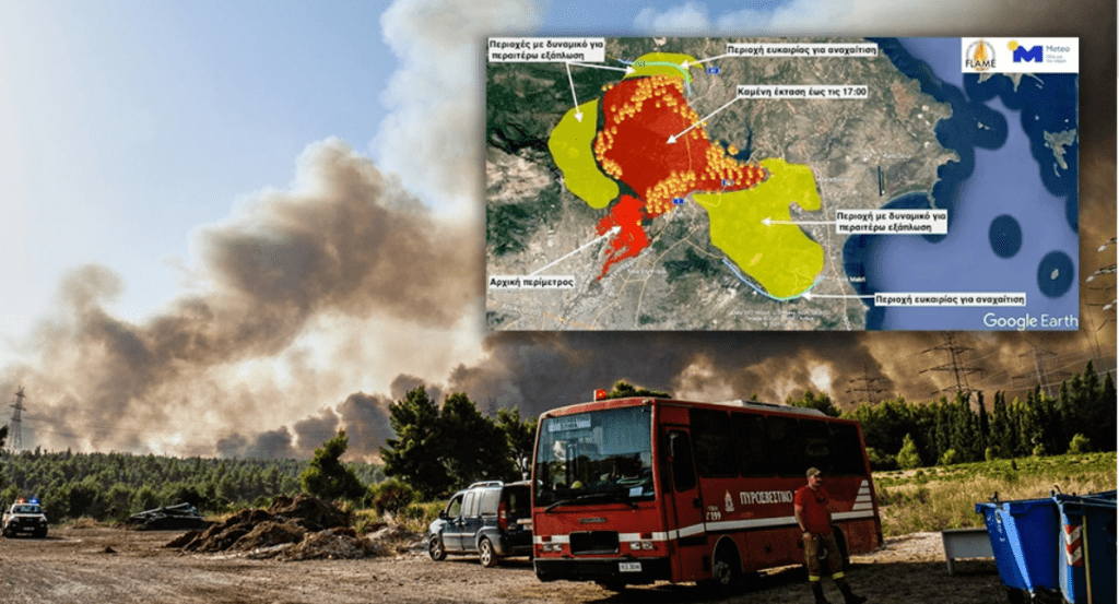 Φωτιά στην Αττική: Σοκαριστική πρόβλεψη από το Εθνικό Αστεροσκοπείο! Οι εφιαλτικές εκτιμήσεις των επιστημόνων και ο τοξικός αέρας