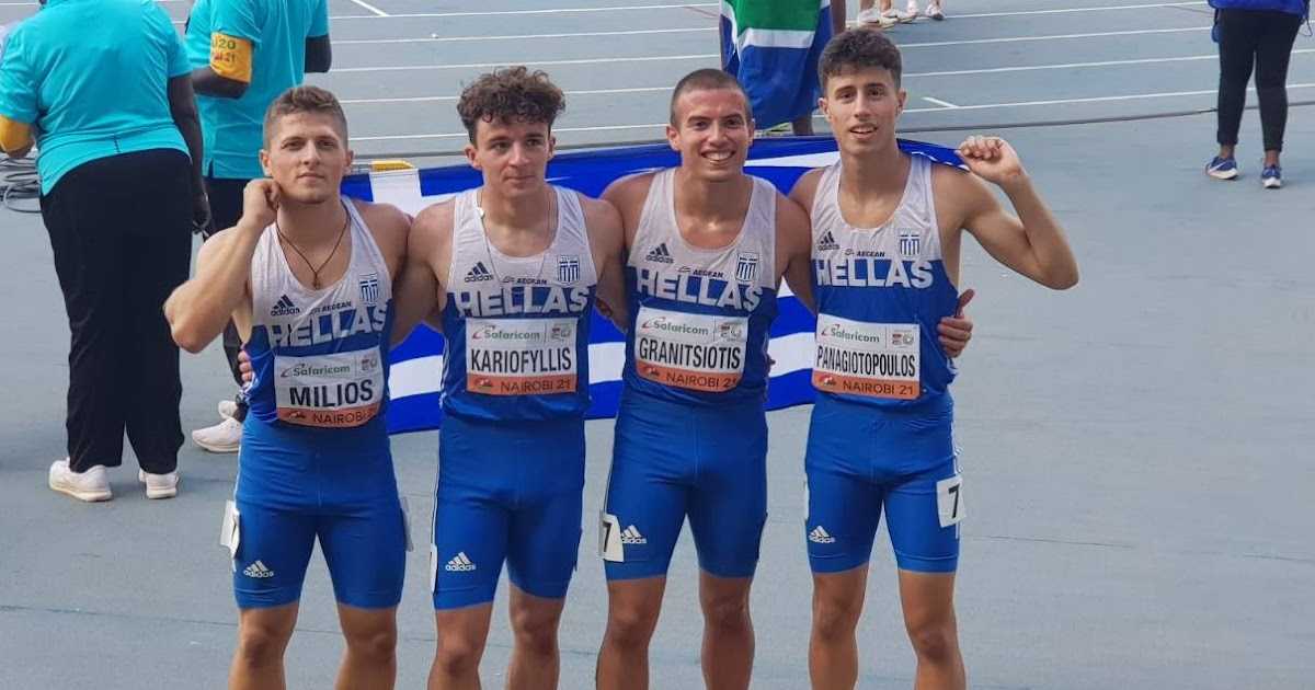 Στην 6η θέση με πανελλήνιο ρεκόρ στα 4Χ100 ο Αρτινός Κώστας Μιλιός