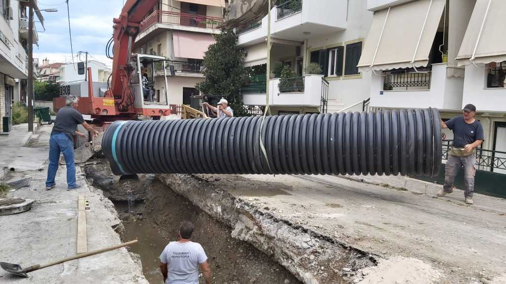 Ολοκληρώνεται το έργο «Κατασκευή τμημάτων του δικτύου όμβριων Δήμου Αρταίων»
