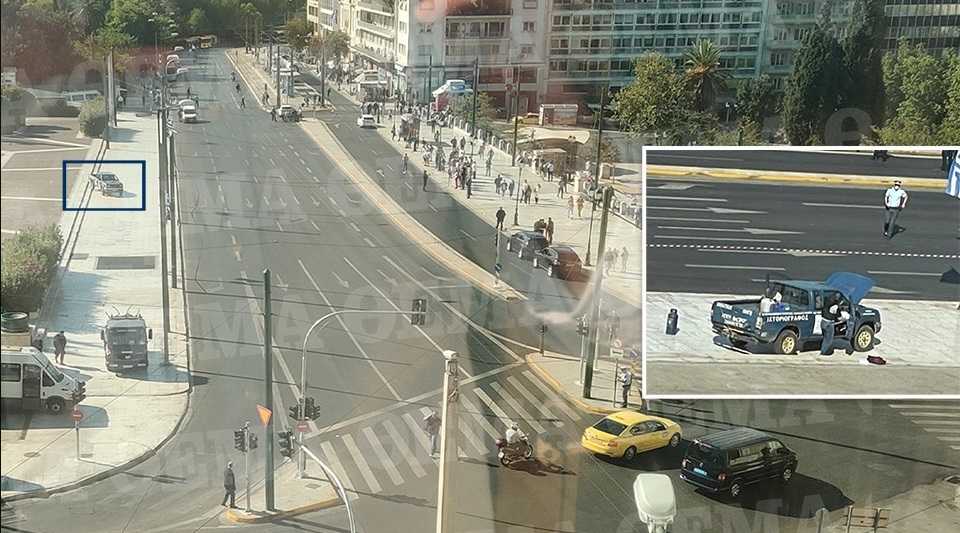 Φορτηγάκι με φιάλες υγραερίου πάρκαρε μπροστά στο Μνημείο του Άγνωστου Στρατιώτη! Συνελήφθη ο οδηγός του αγροτικού αυτοκινήτου