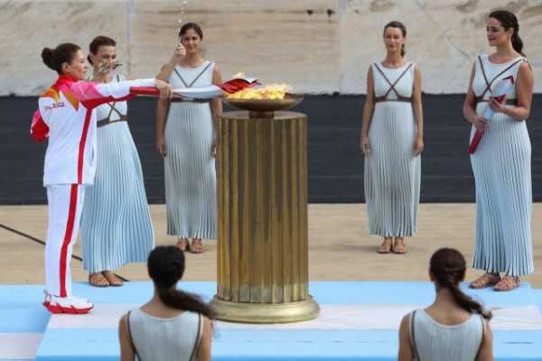 «Πεκίνο 2022» – Η παράδοση της Ολυμπιακής Φλόγας στο Παναθηναϊκό Στάδιο