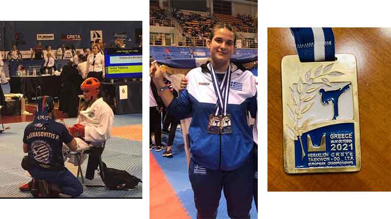 Χρυσό μετάλλιο για την Θεσπρωτή Σταματία Πάμπολλα στο πανευρωπαϊκό πρωτάθλημα ITF taekwon-do 2021
