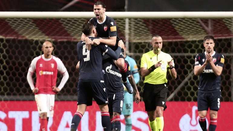 Europa League: Πρώτος ο Ερυθρός Αστέρας, 1-1 με την Μπράγκα