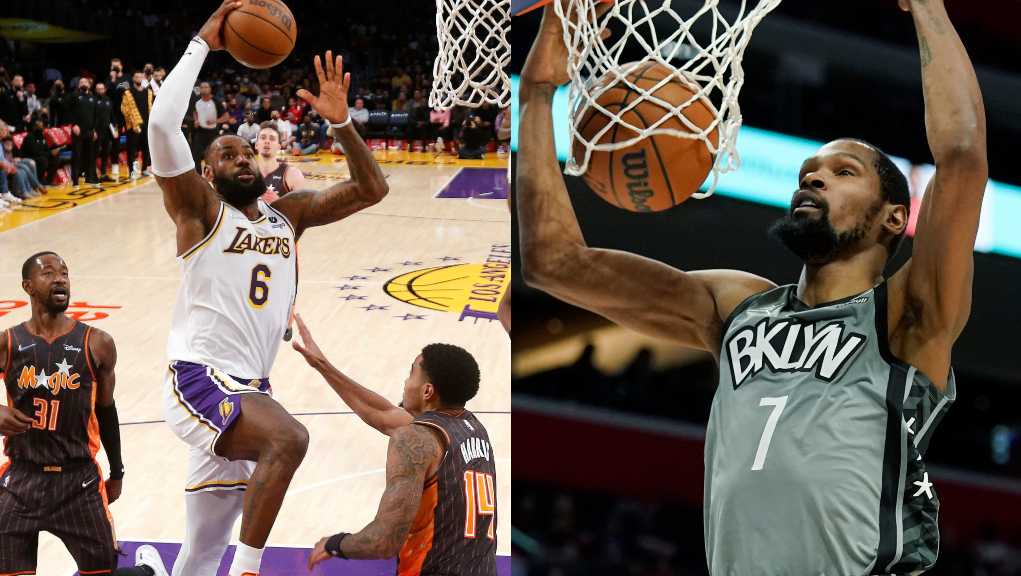 NBA: Με 30άρα και triple-double του ΛεΜπρόν οι Λέικερς, με 50αρα του Ντουράντ οι Νετς