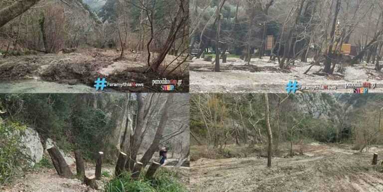 Γλυκή Θεσπρωτίας: Η “Άγαρμπη” παρέμβαση και τα φορτηγά της περιφέρειας κατέστρεψαν περιοχή Natura στον Αχέροντα