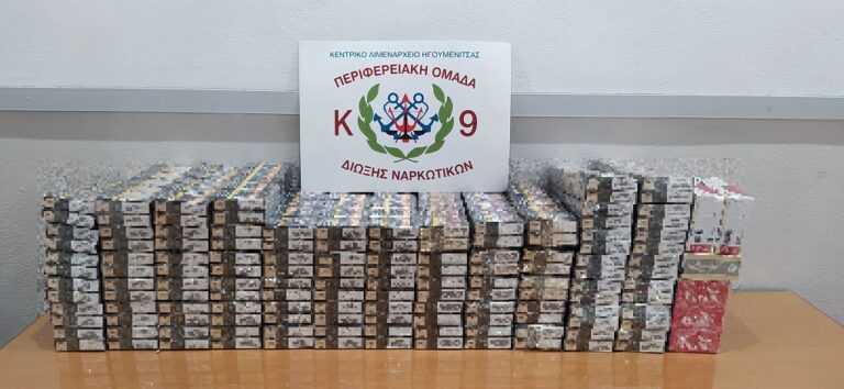 Κατασχέθηκε στο λιμάνι της Ηγουμενίτσας φορτηγό με 740 πακέτα λαθραία τσιγάρα