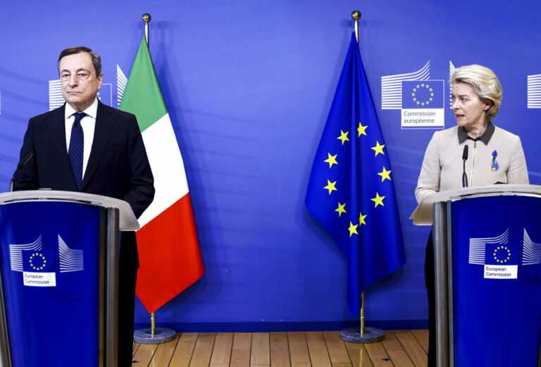 Ούρσουλα φον ντερ Λάιεν και Μάριο Ντράγκι συζήτησαν για την ενέργεια στην ΕΕ – Στο τραπέζι επιπλέον κυρώσεις στη Ρωσία