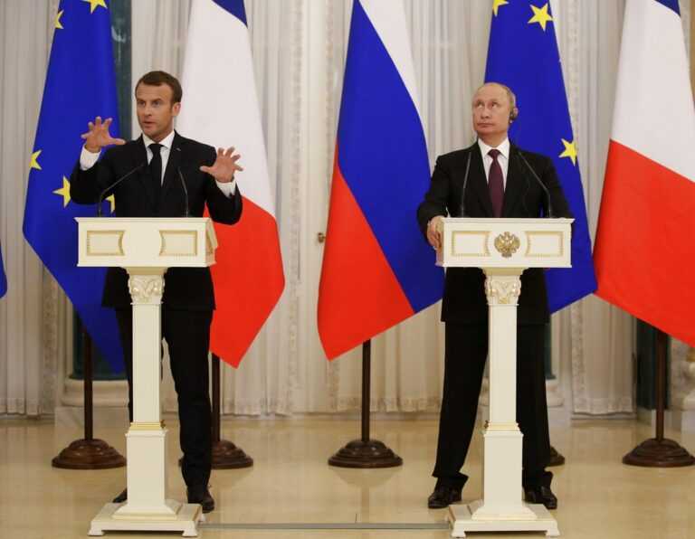 Τηλεφωνική επικοινωνία Μακρόν – Πούτιν