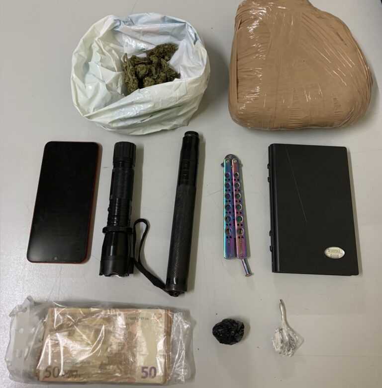 Συνελήφθη στα Ιωάννινα για κατοχή, διακίνηση ναρκωτικών και παράνομη οπλοκατοχή
