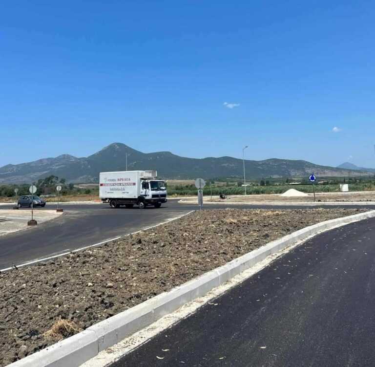 Ολοκληρώθηκε ο κυκλικός κόμβος στο Ζέφυρο
