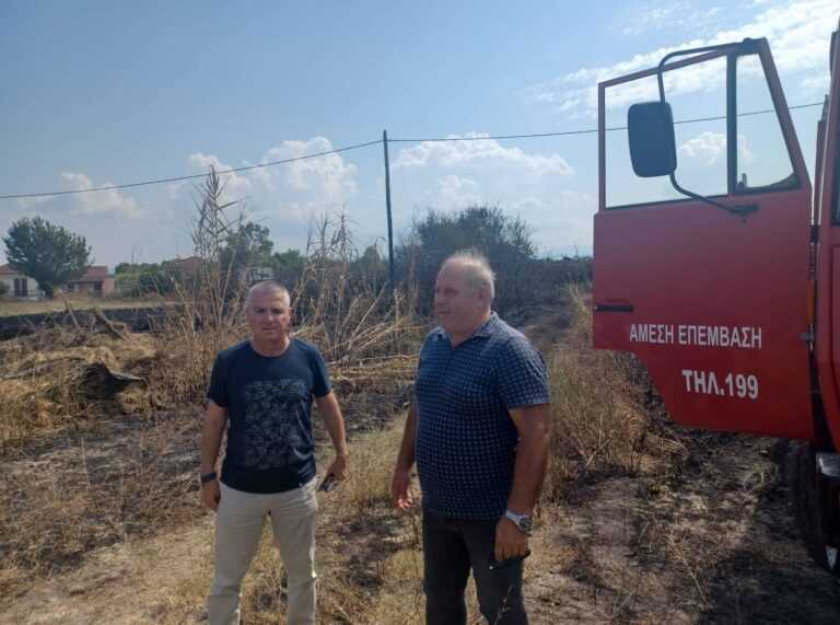 Ανέζα Άρτας: Η φωτιά που ξέσπασε στην περιοχή προκάλεσε ζημιές σε καλλιέργειες ακτινιδίων και εσπεριδοειδών. 