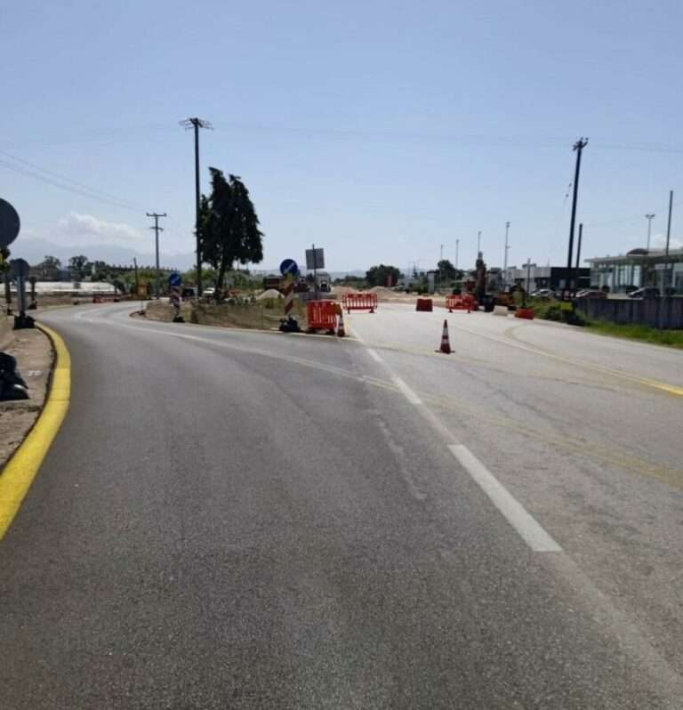 Προχωρούν οι εργασίες για τον κόμβο στη συμβολή της παραλιακής οδού Πρέβεζας-Ηγουμενίτσας με την οδό Λασκαράτου