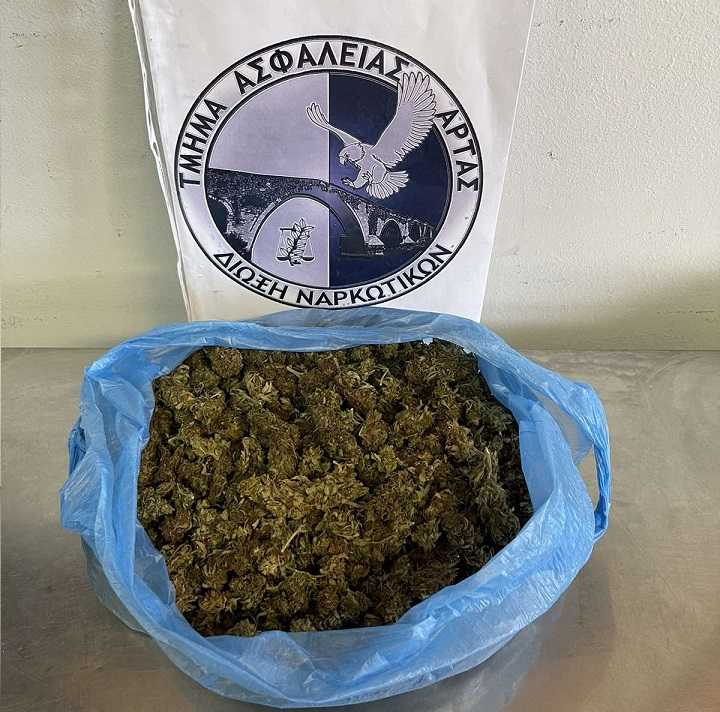 Συνελήφθη στην Άρτα με 350 γραμμάρια ακατέργαστης κάνναβης