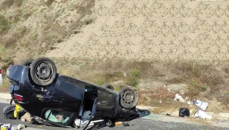 Tροχαίο με τέσσερις τραυματίες στην Εγνατία Οδό – Δύο ΙΧ συγκρούστηκαν μεταξύ τους