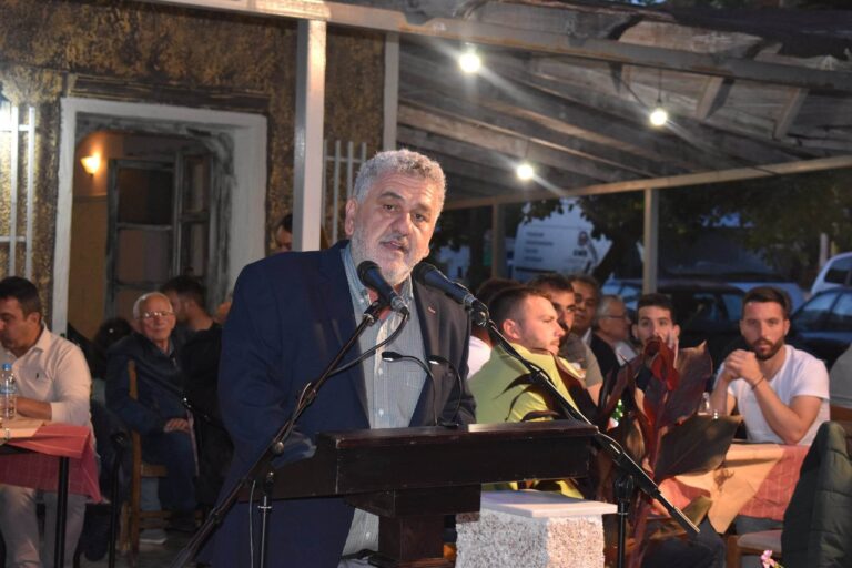 Σε μεγάλη συγκέντρωση στη γενέτειρά πόλη του το Μεσοπόταμο μίλησε ο Γιώργος Δημητρίου