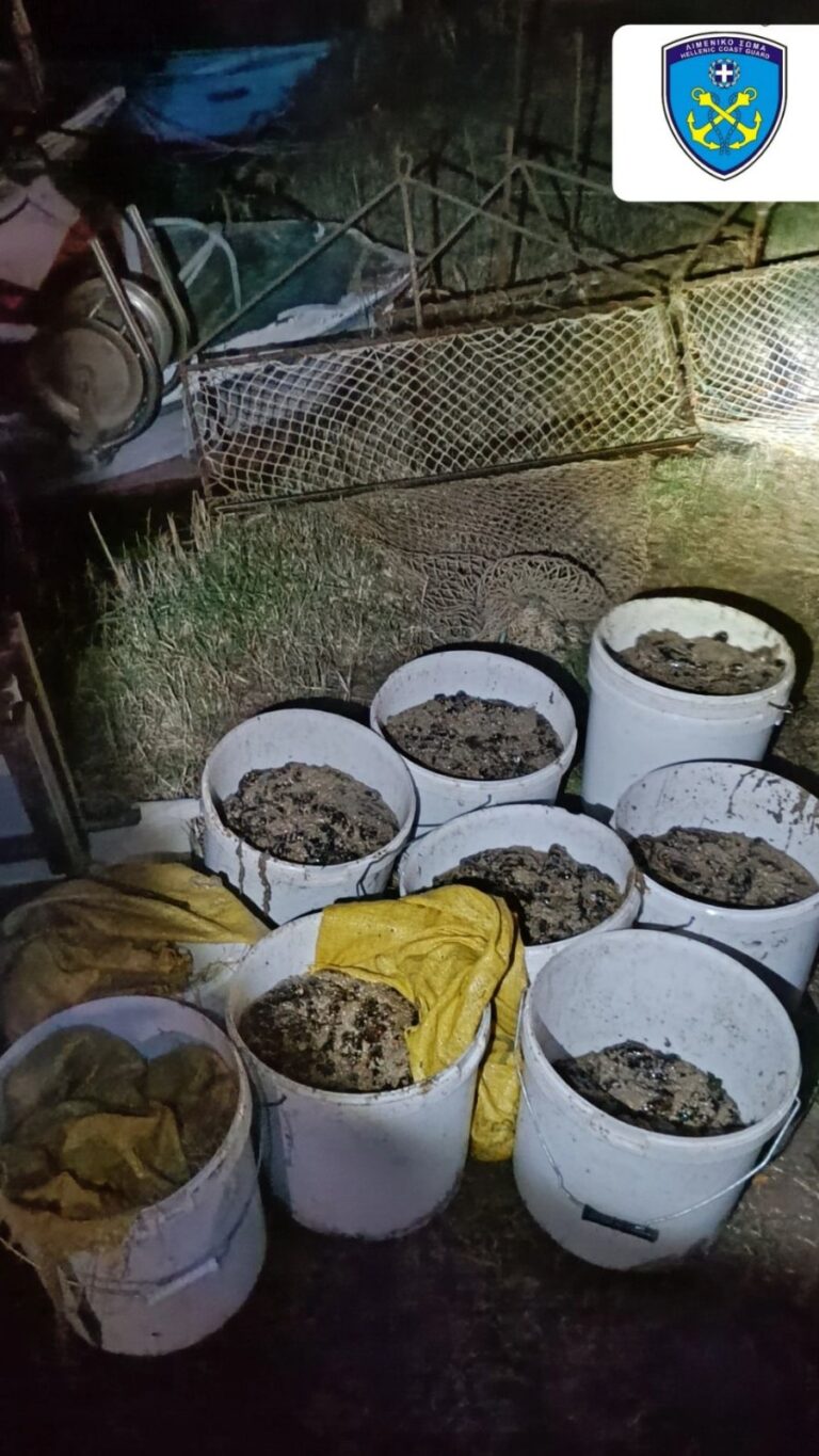 Συνεχίζεται η παράνομη αλιεία στον Αμβρακικό Κόλπο – Συνελήφθησαν δυο ψαράδες με 2010 τεμάχια ολοθούρια