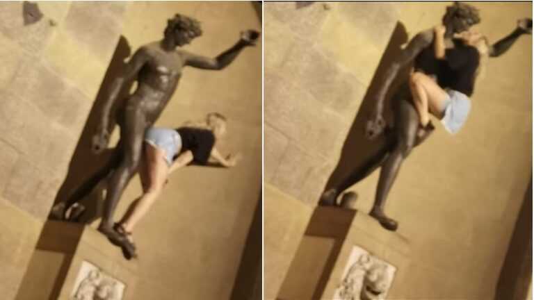 Σάλος στην Ιταλία: Τουρίστρια κάνει… σεξ με τον θεό Διόνυσο και εξοργίζει το διαδίκτυο