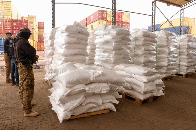 Παραγουάη: Κατάσχεση ποσότηταςρεκόρ 4 τόνων κοκαΐνης σε σάκους με ζάχαρη