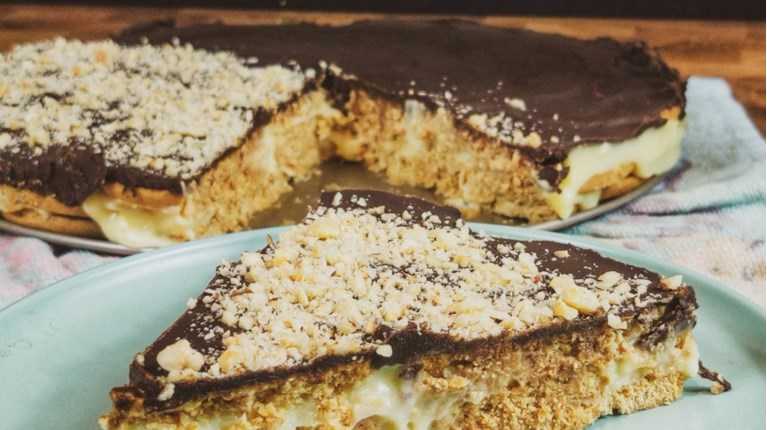 Εύκολο Γλυκό Ψυγείου Με Μπισκότα Και Κρέμα: Χωρίς Ζάχαρη, Χωρίς Ψήσιμο