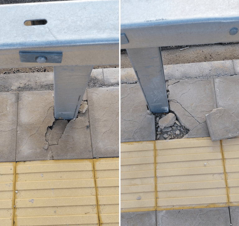 Ιωάννινα: Εκατοντάδες πλάκες των πεζοδρομίων της νέας Οδού Νιάρχου είναι κατεστραμμένες και επικίνδυνες για τους πολίτες