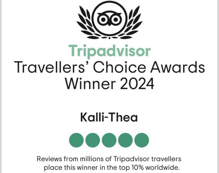 Το εστιατόριο Η «Καλλί-θεα στην τσουκνίδα Πρέβεζας Δήμου Πάργας Βραβεύτηκε για την Ποιότητά του με το Tripadvisor Travelers’ Choice Awards 2024
