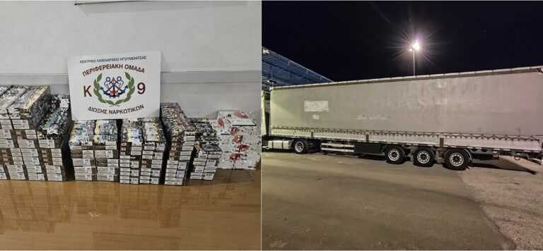 Σύλληψη Τούρκου οδηγού με λαθραία τσιγάρα στην Ηγουμενίτσα