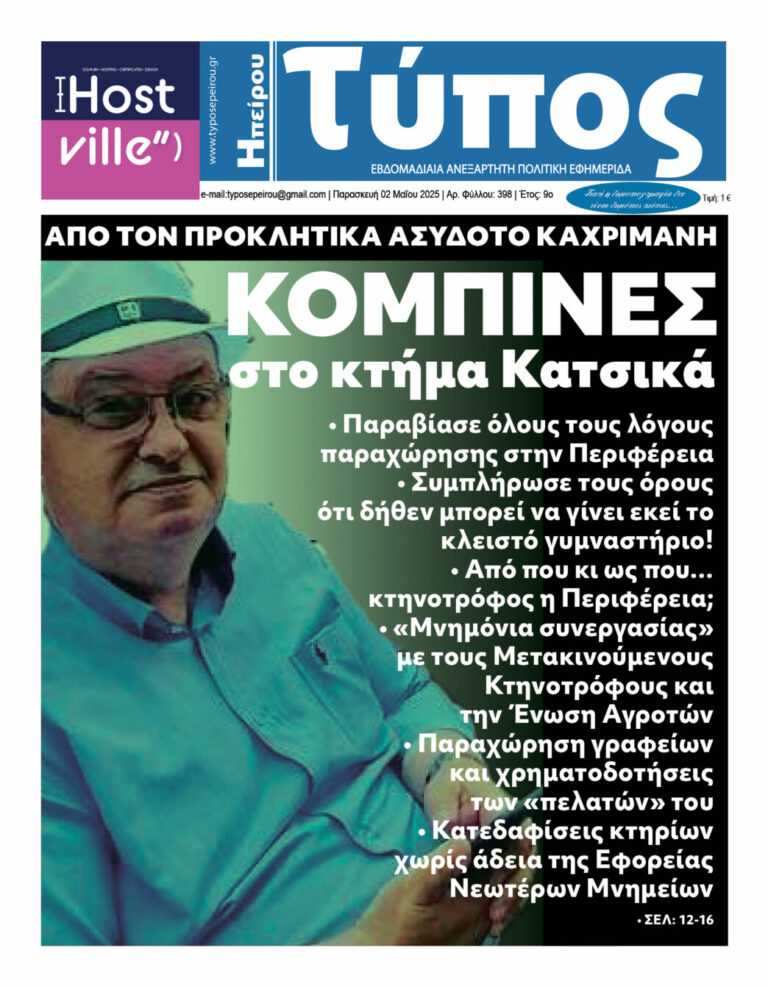 Κομπίνες στο κτήμα Κατσίκα: Παραβίασε όλους τους λόγους παραχώρησης στην Περιφέρεια