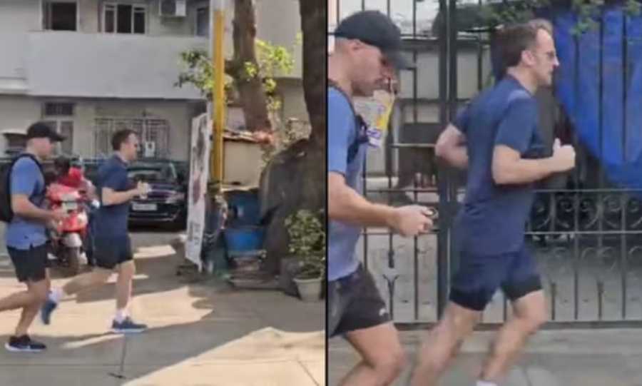 Στην Ινδία ο Μακρόν, βγήκε για πρωινό τζόκινγκ (Βίντεο)